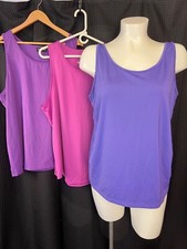 Lot 3 Camisole Tank Top Plus Size 2x Purple A...