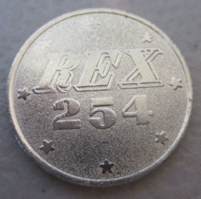 Rare Token - Pachinko REX 254 - JAPAN 25MM U.S. QUARTER SIZE | eBay