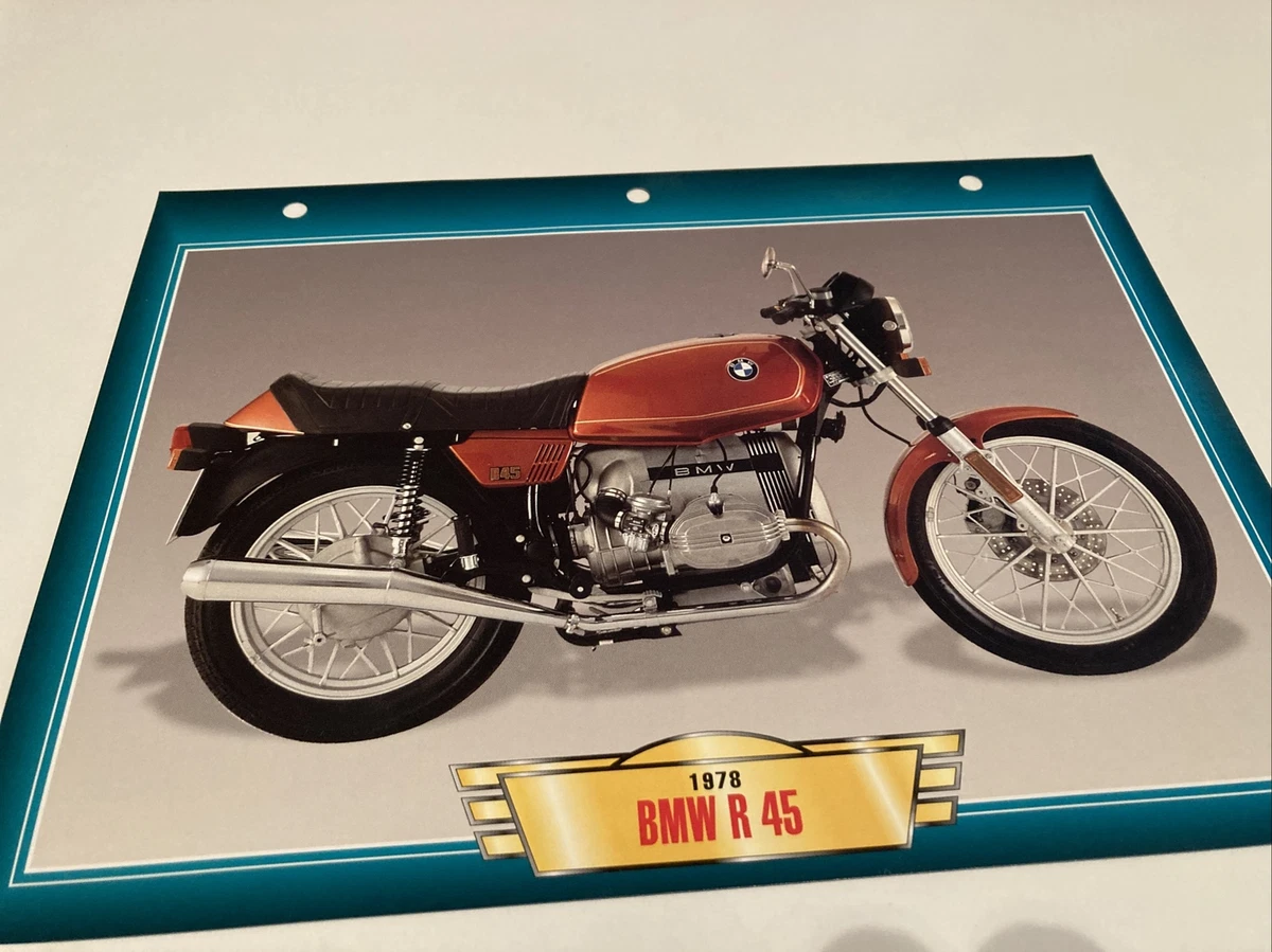 BMW R45 1978 Form Card Motorbike Passion Collection Atlas | eBay