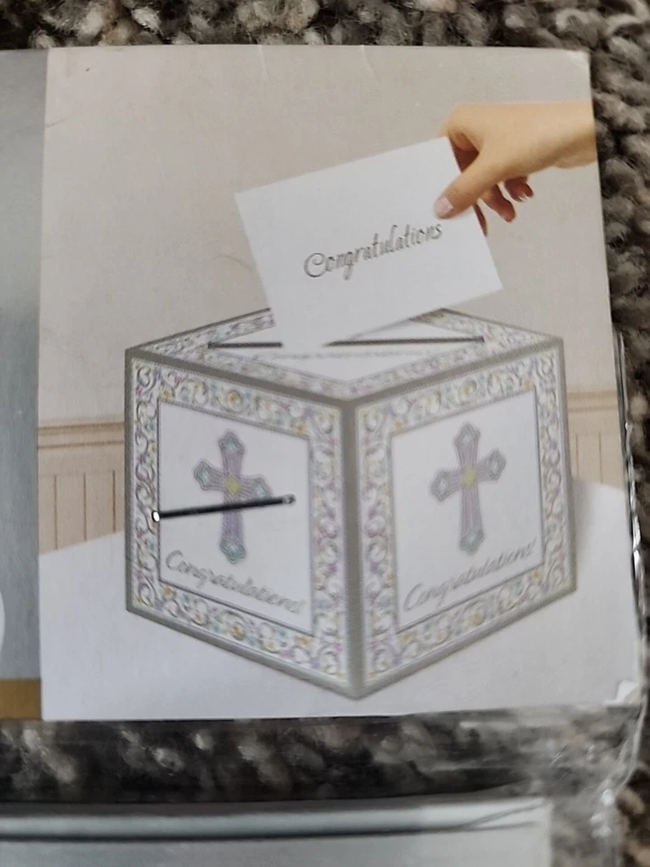 Portatarjetas decoración fiesta fiesta Pascua tema religioso cruz día bendito Foto 3 de 4