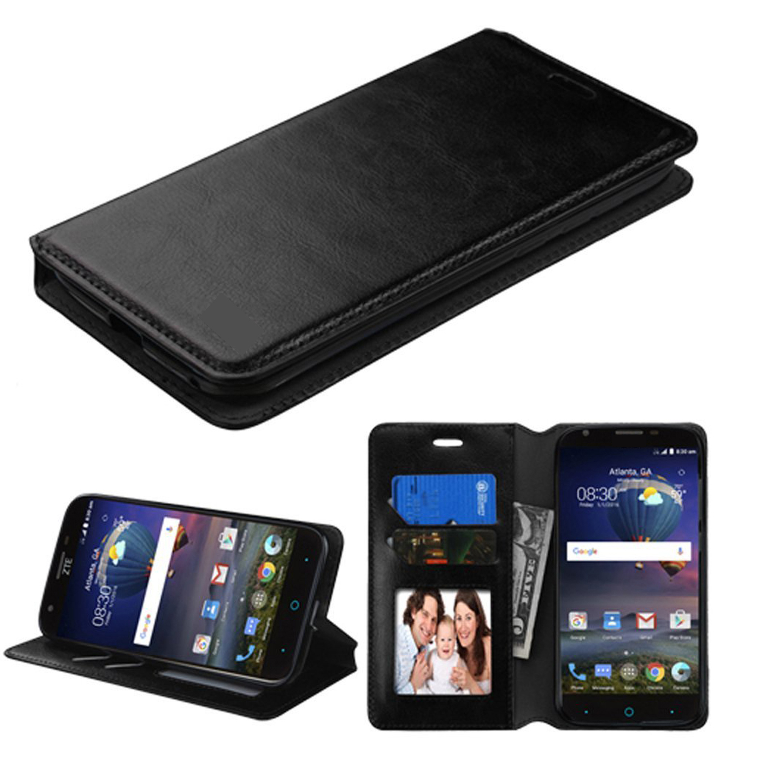 For Samsung Galaxy On5 Cell Phone Case Hybrid PU Leather Wallet
