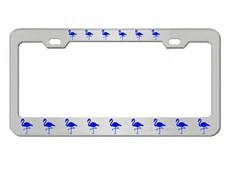 Flamingo Animal Design Heavy Duty Metal Car License Plate Frame Auto Tag Holder