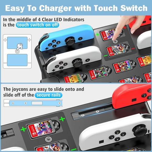 Kytok Support Tour de Rangement pour Nintendo Switch/OLED Chargeur Manette Sw... - Photo 2/6