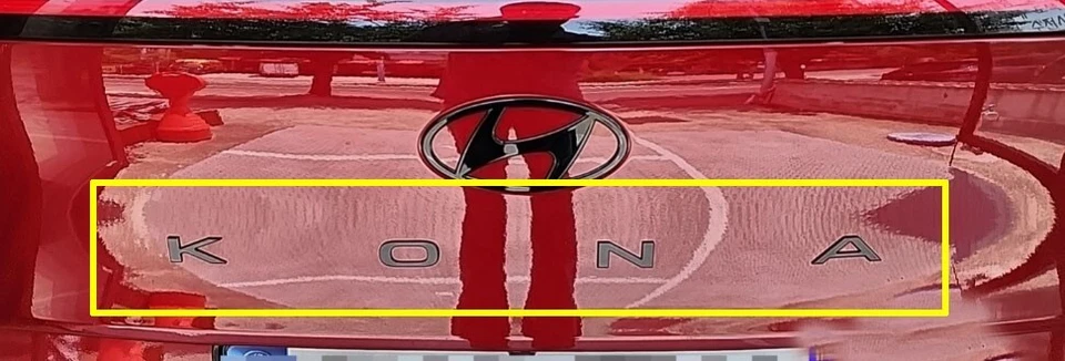 3pc Front Rear emblem for 2024 2025 2026 Hyundai Kona Hybrid EV N Line - Image 3 of 4