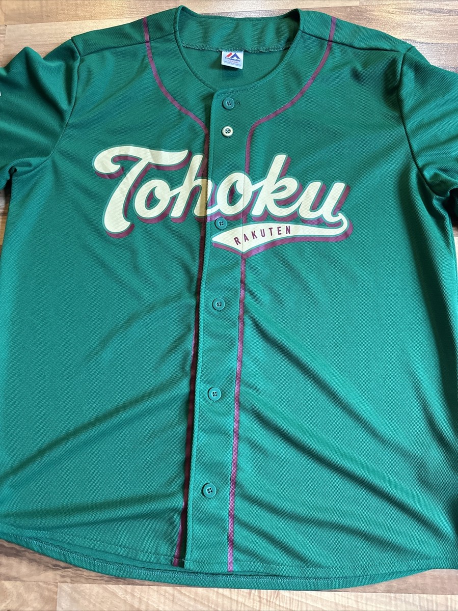 Tohoku Rakuten Golden Eagles Majestic Jersey Adult Large Japan