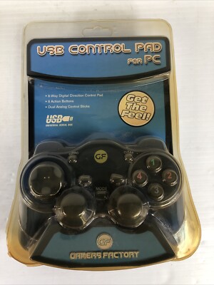 NEW BLUE USB CONTROL PAD G60305A GAMER GAME