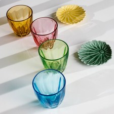 La Rochère Boudori 4er Set Gläser 250ml Wassergläser bunt Design Glas Frankreich