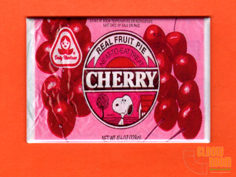 Vintage Hostess Fruit Pies Cherry Wrapper Art 2x3" Fridge/locker