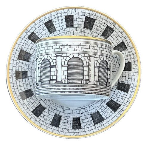 DEFECTIVE other see details Rosenthal Classic Fornasetti Flat Cup  Sauce G3D