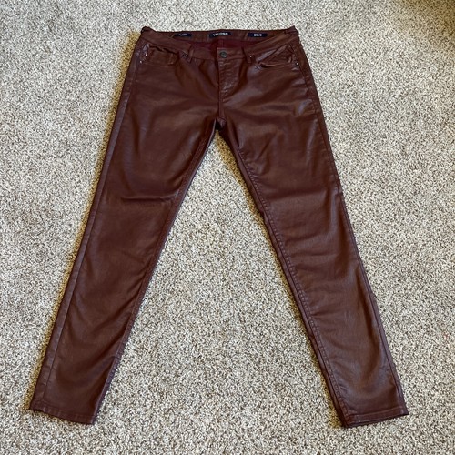 Vigoss The Jagger Skinny Burgandy/Wine Denim Cotton Blend Jeans 32x30 - Picture 1 of 16