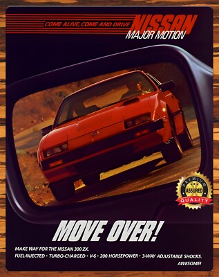 Nissan - 300 ZX - Move Over - Rare - Metal Sign 11 x 14 | eBay