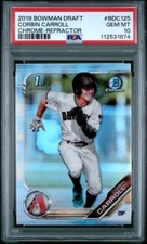 Corbin Carroll 2019 Bowman Draft Chrome Refractor #BDC-125  1st Bowman🔥PSA 10🔥