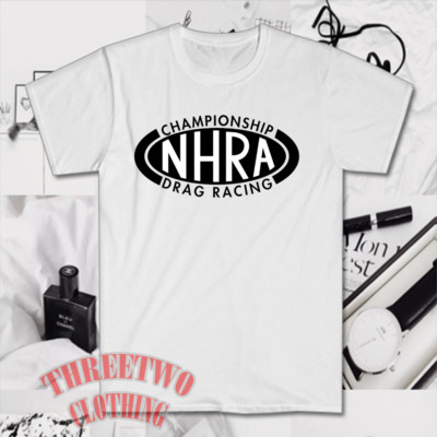 NHRA Drag Racing Championship Men's White Size S to 5XL