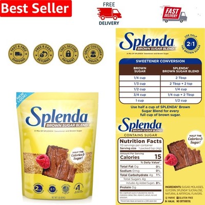 16 Ounce Splenda Brown Sugar Blend   Baking Essential with Natural Sweetness