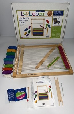Friendly Loom LapLoom Lap Loom Tapestry Weaving Kit Wool Yarn & Tools #384 Sz B