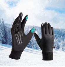 Touchscreen Thermo Wasserdicht Fahrrad Handschuhe für Herren Damen Winter Gloves