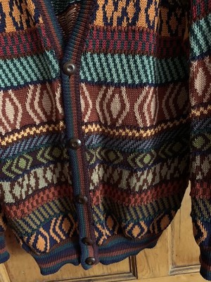 Peruvian Connection offene Strickjacke 100% Pima Baumwolle Größe xl 