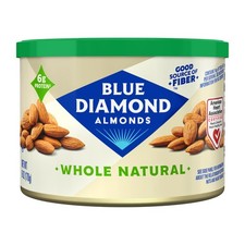 Blue Diamond Almonds, Whole Natural Raw Snack Nuts, GMO-Free, Pack of 1