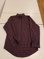 Vintage Pendleton Shirt Medium Plaid Pure Virgin Wool Flannel Outdoors Gingham