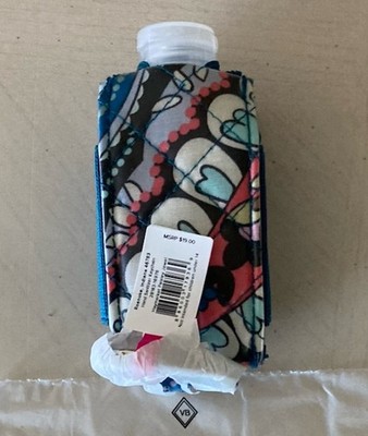Vera Bradley Hand Sanitizer Bottle Holder & Key Chain Haymarket Paisley Jewel