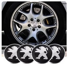 4x Für Peugeot Emblem Nabendeckel Stickers Felgendeckel Aufkleber Zubehör 56mm