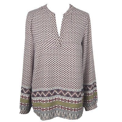 LUSH  Geo & Aztec Print Chiffon Shell Top Size Small S