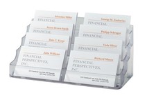 SIGEL VA138 Business Card Holder, 8 compartments, for up to 560 cards, clear