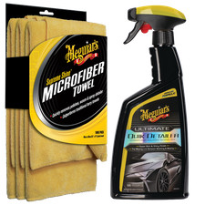 Meguiar’s Ultimate Quik Detailer 709 ml + 3× Supreme Shine Mikrofasertücher Set