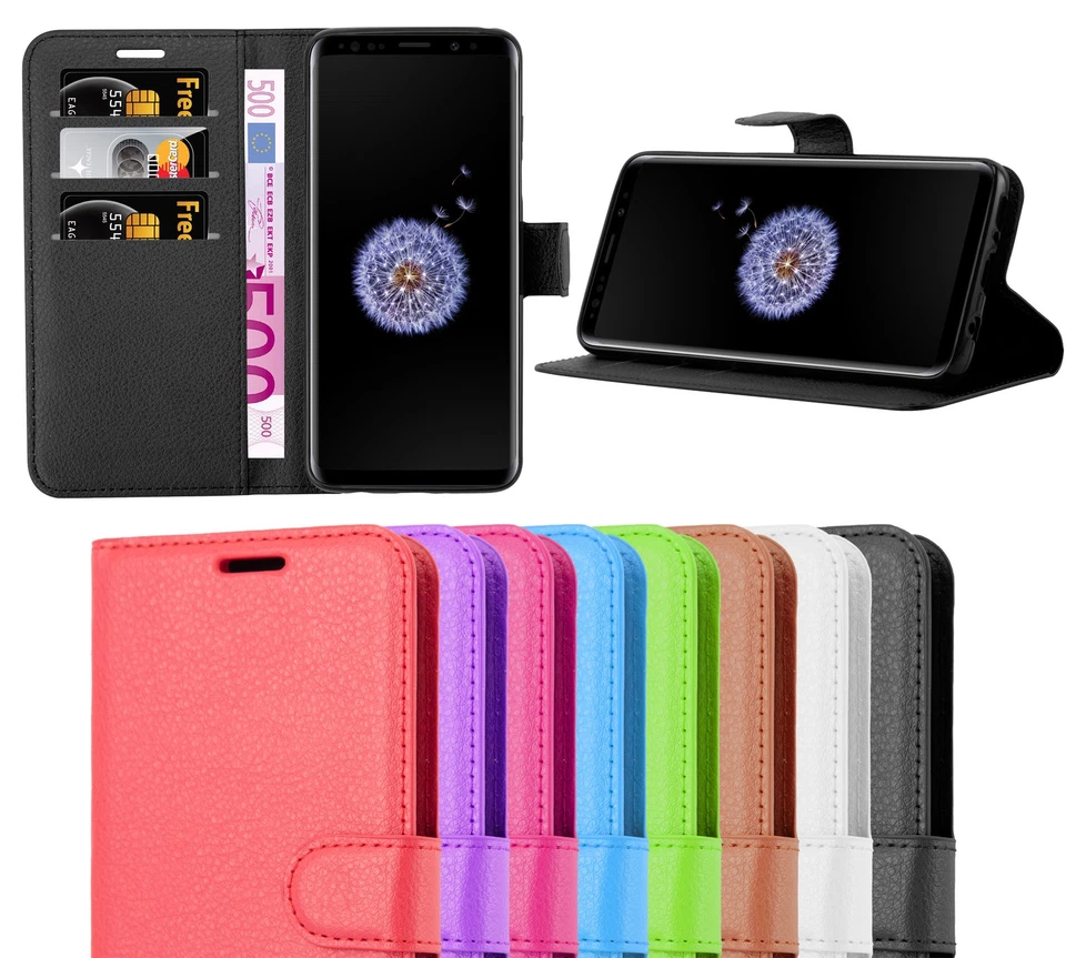 Schutz Hülle für Samsung Galaxy Handy Hülle Case Cover Book Tasche Wallet Flip - Bild 1 von 1