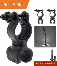 360-Degree Swivel LED Flashlight Holder for Metal Detector Enthusiasts