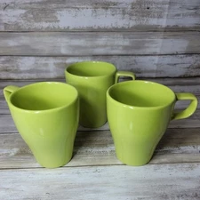 IKEA FARGRIK 19894 Modern Coffee Mugs Cups Stackable Green Set of 3