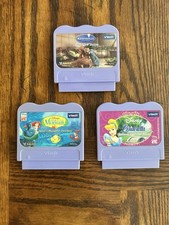 LOT OF 3 VTech VSmile Cartridges Cinderella, LIttle Mermaid and Ratatouille