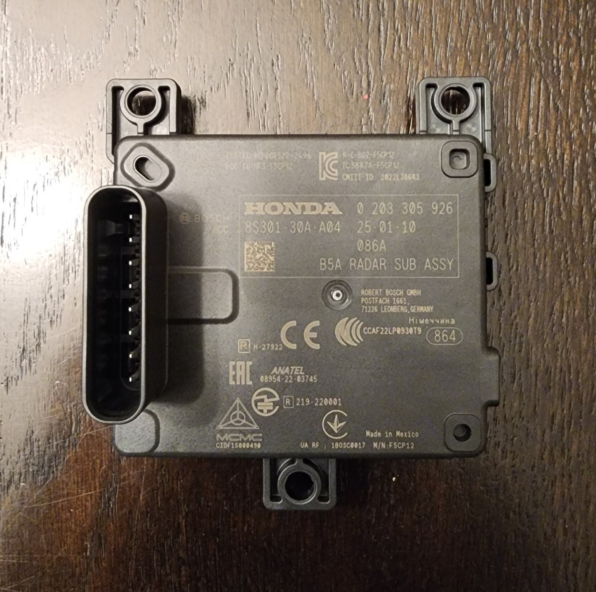 2023 TO 2025 HONDA ACCORD FRONT CRUISE CONTROL RADAR BRACKET