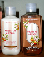 3 Bath  Body Works PRETTY AS A PEACH Body Wash, Body Lotion SAVE 15