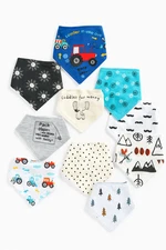 Baby Bandana Bibs Lot 9 Pack Unisex Cotton Drool Teething Feeding Bib Set-AC225