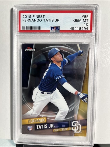 2019 Finest Fernando Tatis Jr. RC Rookie #85 Padres PSA 10