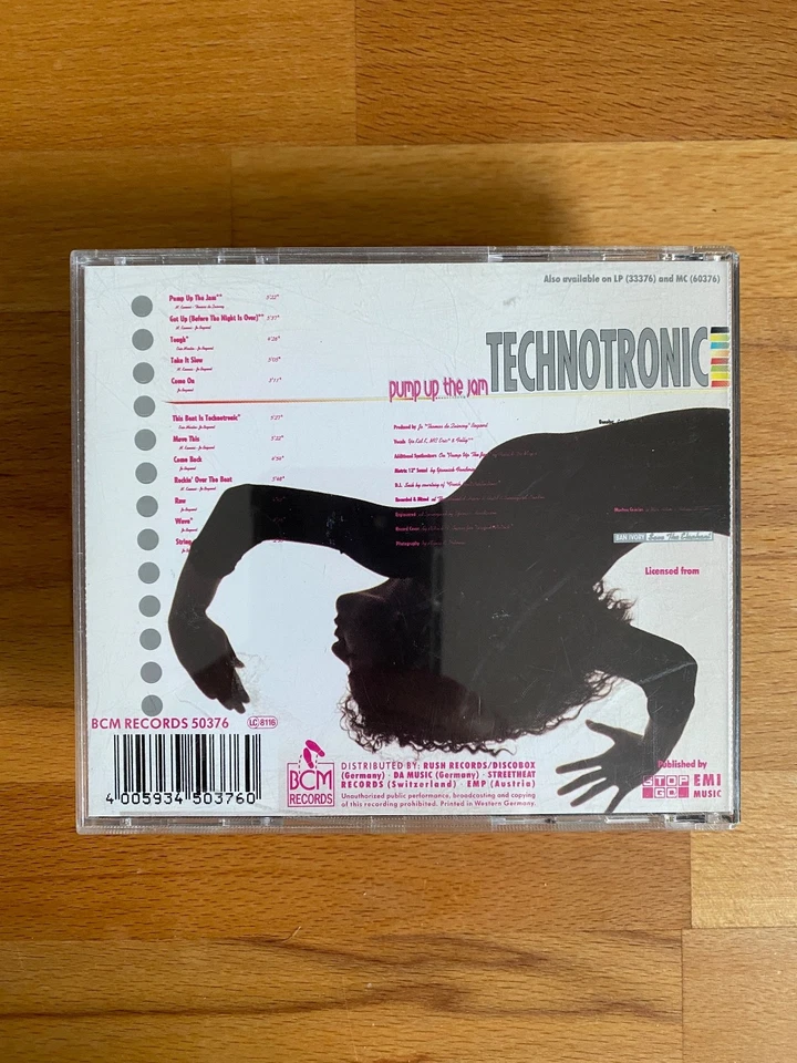 Technotronic - Pump Up The Jam CD  (BCM 50376) Sehr gut - Bild 2 von 4