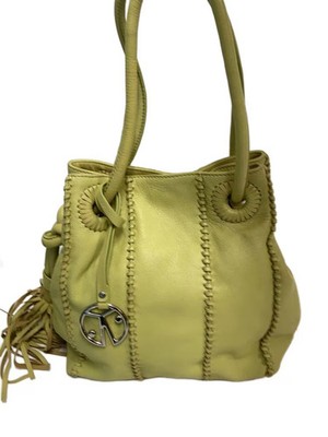 COCCINELLE Shoulder Bag Leather Green