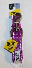 New PET ZONE Large 5' Dog Leash ULTRA REFLECTIVE - Pink
