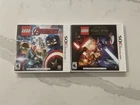 Lego Marvel Avengers Star Wars Force Awakens Nintendo 3DS Video Game Lot Bundle