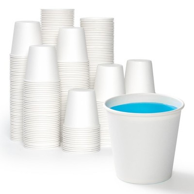 1000 pack 3 oz Paper Cups, White Disposable Bathroom Cups, Mini Paper Cups fo...