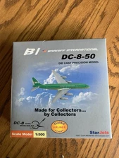 Star Jets Branniff DC-8 Diecast 1:500- Green
