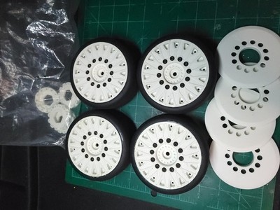 JConcepts Speed Claw Belted Tire Pre-Mounted w/Cheetah Speed-Run Wheel (White)