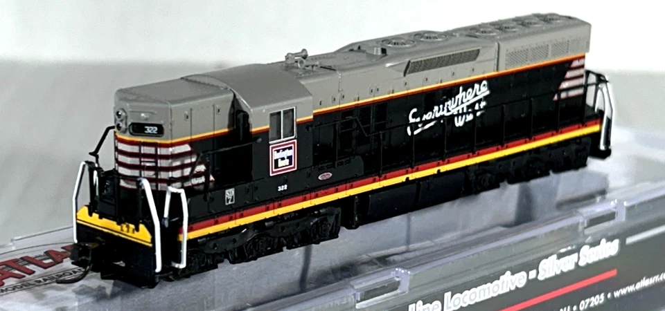 ATLAS N SCALE EMD SD-7 LOCOMOTIVE CHICAGO, BURLINGTON & QUINCY 40005307 - Image 3 of 4