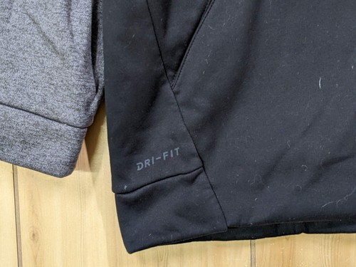 Nike Therma Swoosh Pullover Felpa con Cappuccio Nero/Grigio Uomo Taglia 3XLT Dri-Fit - Foto 9 di 14