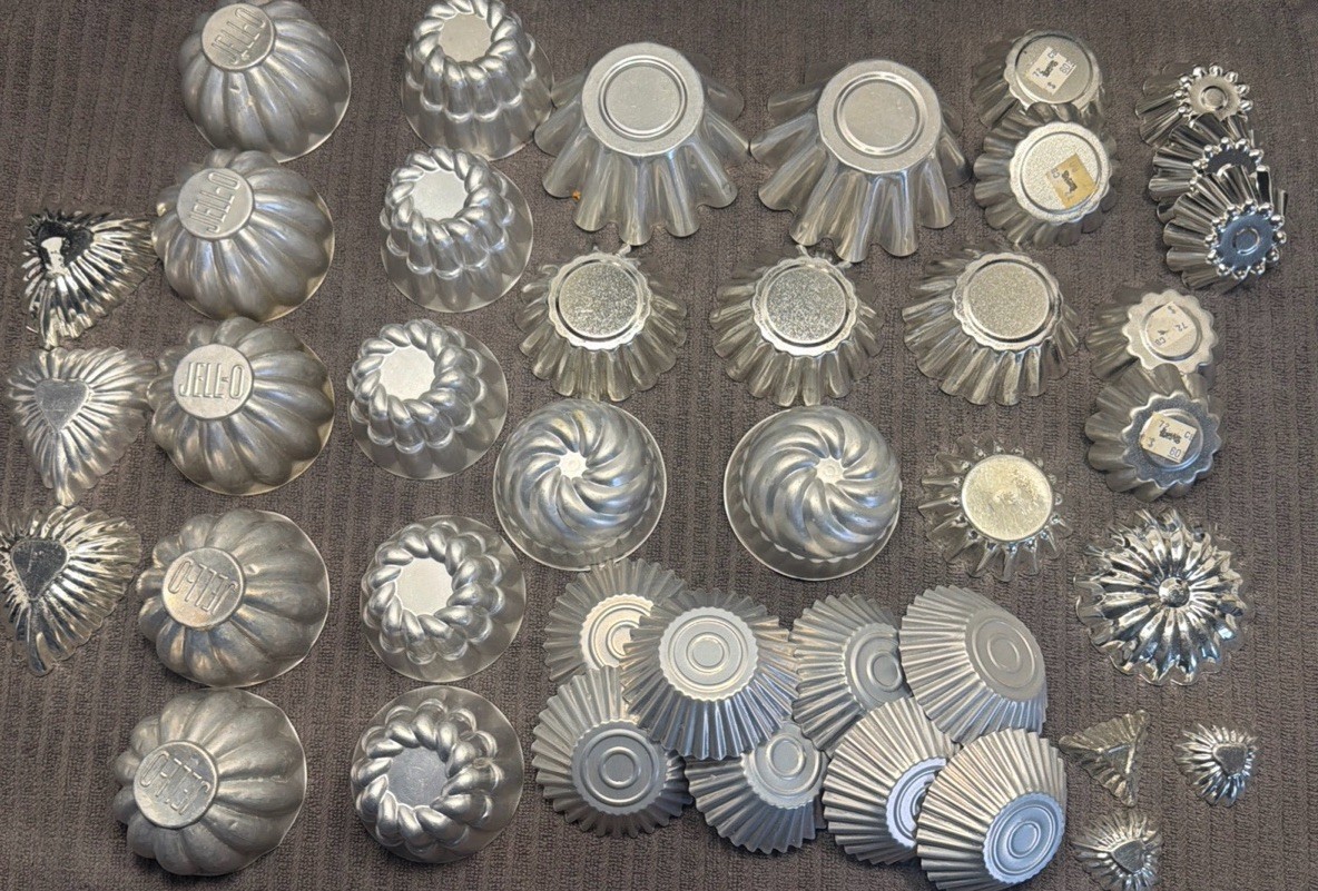 40 mini moldes estriados para tarta de lata tartaletas sartenes para hornear dulces gelatina pasteles chocolates