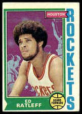 1974-75 Topps Basketball Card Ed Ratleff RC Houston Rockets #72 EX