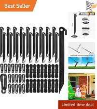 18 Sets Inflatable Stakes Tethers Replacement Yard Plastic Hooks for Outdoor
