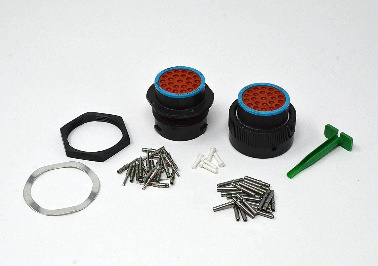 HDP20 Bulkhead 23-Pin Connector Kit, 14-16 AWG Solid Contacts (Made in USA)