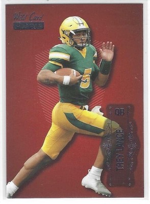 Trey Lance 2021 Wild Card Matte Red #MBC6 North Dakota State Bison